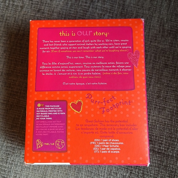 NEW Our Generation Purr-fect Footprint 18” Doll Shoes Fits American Girl dolls - Picture 3 of 6